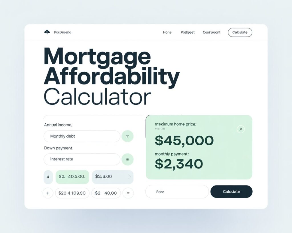 Mortgage Affordability Calculator